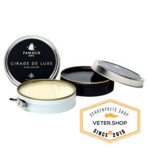 Shoepolish schoenpoets met bijenwas voor glad leer.