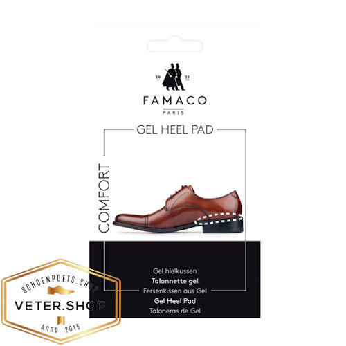 Inlegzolen Comfort Hiel - Famaco Gel Heel Pad heren