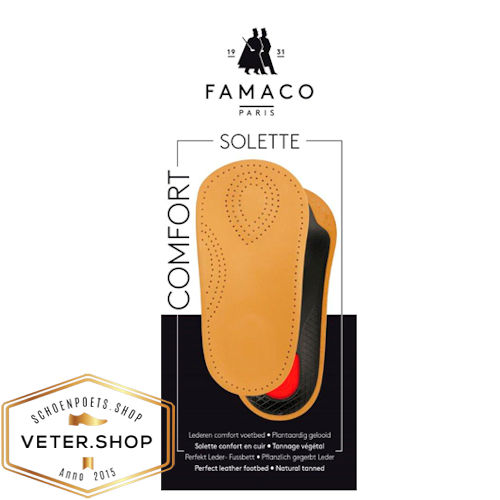 Inlegzooltjes Comfort - Famaco driekwartzool solette