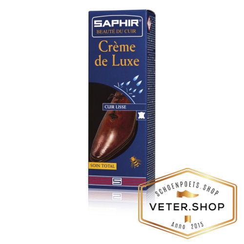 Saphir Creme de Luxe totaal verzorging voor glad leer