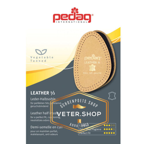 Pedag Leather 1 2 voorvoet zool voor iets te grote schoenen