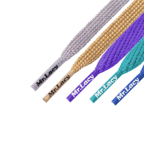 Gekleurde sneaker veter plat 8mm MrLacy Smallies Veter.shop
