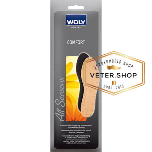 Woly Comfort lederen inlegzool dagelijks gebruik. - Veter.shop