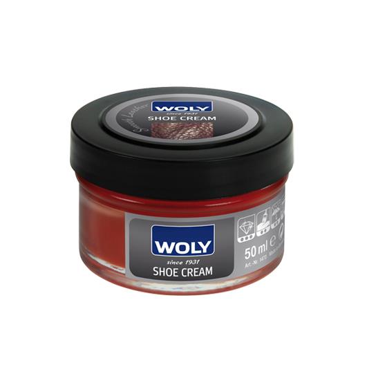 Ontvangende machine licht huisvrouw Woly Shoe Cream pot - schoencreme / schoenpoets voor glad leder